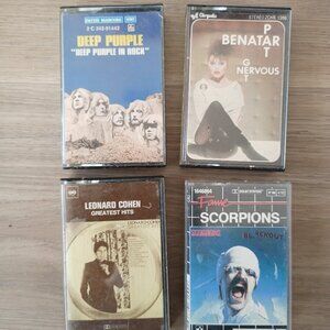 Vintage European music Tape cassettes lot of 4 Rare Collection